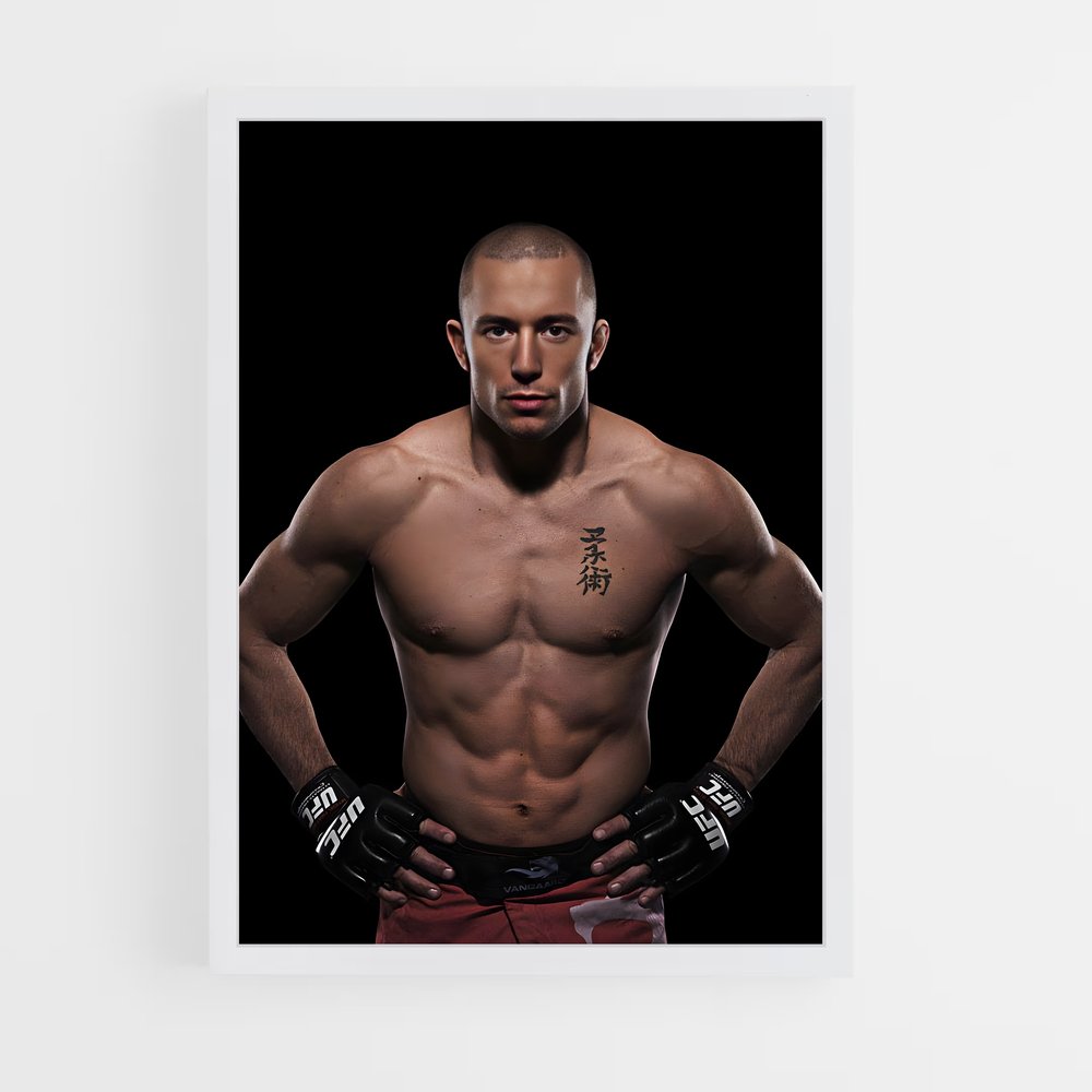 Poster Georges champion – affiche MMA (vue 3)